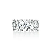 GIA CERTIFIED MARQUISE DIAMOND ETERNITY BAND, 8.02 CARATS