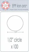 1/2in Circle EPP Iron-On x 100 # EPP79