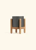 Charcoal Classic Planter and Stand Combo