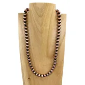 Copper Navajo Pearl Bead Necklace