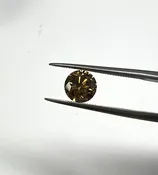 Brilliant Cut  Cognac Champagne  Round  1.00ct