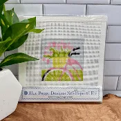 Blue Poppy Designs Bicycle with Pink Flowers Beginner Needlepoint Kit