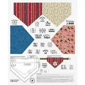 Henry Glass - Home is Where the Dog Is II - Doggy Bandana Collar Covers - 36" x 44" - Panel