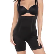 Black Miraclesuit Torsette Thigh Slimmer Bodysuit