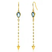 Arrow Stone Drop Earrings