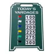Driving Range Yardage Easel