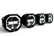10 Light U-Con Interlocking Off Road LED Pod With Amber or White DRL Running Light