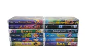 12 Vintage Walt Disney Classics Collection Black Diamond VHS Tapes