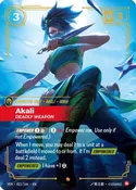 Akali, Deadly Weapon (021/166) [Vendetta] Foil