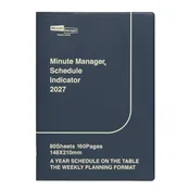2027 Minute Manager Planner, Navy