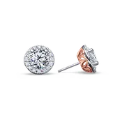 Angel Halo Diamond Earrings - Large
