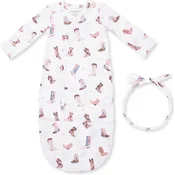 Angel Dear Buckarette Boots Bundle Gown & Knot Headband