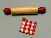 #962 Barbie Q Rolling Pin & Pot Holder Only