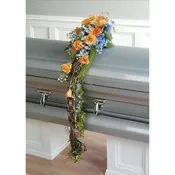 Ocean Cascade Casket Spray