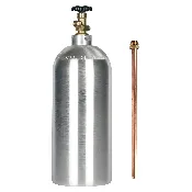 10 LB CO2 (Carbon Dioxide) Cylinder + Valve + Dip Tube, Shipped Empty