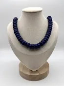 Smooth Lapis Rondelles