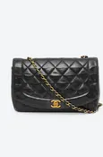 VINTAGE DIANA QUILTED FLAP BAG