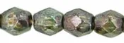 3mm Round Firepolish – Luster Transparent Green