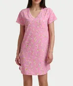 Blanket Stitching Knit Sleep Shirt