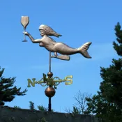 Mermaid with Wine Glass