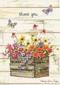 Note Cards Flowers In A Crate # SBL03