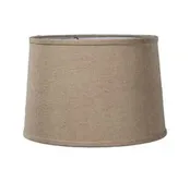 Almond Color Burlap Deep Drum Hardback Lampshade (07224CE)