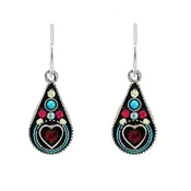 Firefly Heart Drop Earring in Multicolor