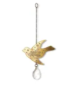 Surya Bird Engraved Brass Suncatcher #981