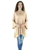 3/4 Draped Sleeve Pullover Blouse (S/M L/XL) (Pack of 6)