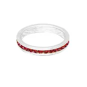 Birthstone Ring July Silver