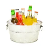 1.5 Gallon Galvanized Display Wash Tub with Handles- 5.5 Inches High x 10.75 Inches Diameter