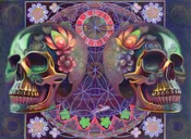 Apotheosis of war, colored pencil drawing