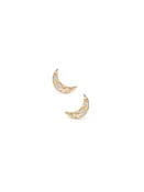 Aztec Moon Crescent Studs