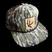 N1 Outdoors® Antler Leather Patch Camo Rope Hat