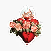 Immaculate Heart of Mary Vintage Sticker