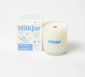 I need this Fresh and Clean: Fresh Laundry Candle by Milkjar - Spring Rain, Cotton & French Vanilla So Much Scents-Home Fragrance-Scented Candles Black & Gold Vintage Furniture Decorative Arts Home Fragrances