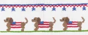 4th of July Hot Dogs Smocking Plate - CEC - #586