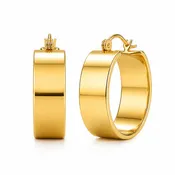 015 Ellie Vail Waterproof Gold-Plated Stainless-Steel Lia Wide Hoop Earrings 0