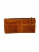 6 Card Slot Cognac Leather Wallet