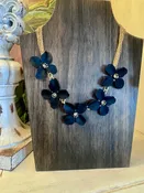 Black Flower Necklace