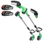 20V Cordless 2-in-1 Pole Saw & Mini Chainsaw | Extendable Pole for Tree Pruning & Wood Cutting (Copy)