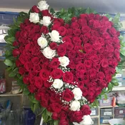 All rose standing heart