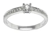 0.20ct Diamond 14k White Gold Engagement Ring
