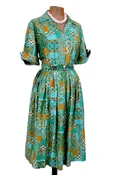 Abstract Print Shirtdress