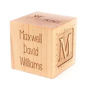 Boy's Birth Keepsake Block