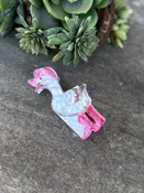 Cowboy Duck Printed Hair Claw Clip