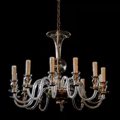12 Arm Czech Glass Chandelier
