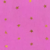 Batik - Observatory - Spangled- Shimmer - Gold stars on orchid purple