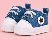 Blue Canvas Shoes 25mm