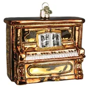 Brown Upright Piano Ornament - Old World Christmas
